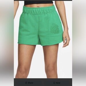 Nike Women's Green Knit Shorts